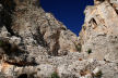 Kalymnos - detail of the dressed stone construction of the Kastri at the mouth of the enclave in the crag behind Emborios