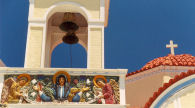 Karpathos - detail on the church tower