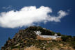 Nisyros - the village cemetary and the monastery of Agios Athanasios at Emborios