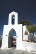 Nisyros - bell-tower entrance to the cemetary in Mandraki