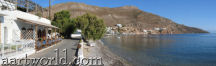 Tilos - Sofia's restaraun fronting the town beach, Livadia