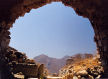 Tilos - view of the island's highest mountain, Profitis Ilias, from the chapel in the castle above Megalo Horio