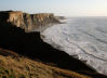 sharp arrete in the cliffs towards Nash Point