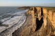 cliffs and cliff stack looking back towards Southerndown