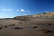 sandy foreshore looking West towards the Nash Point lighthouses