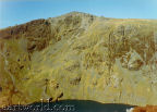 the summit of Cadair Idris from the upper sections of the Minfordd Path