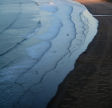 incoming tide at dusk, Rhossili, Gower coast