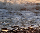pebbles, sea ..and gold: sunset at Southerndown on the Glamorgan Heritage Coast