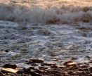 pebbles, sea ..and gold: sunset at Southerndown on the Glamorgan Heritage Coast